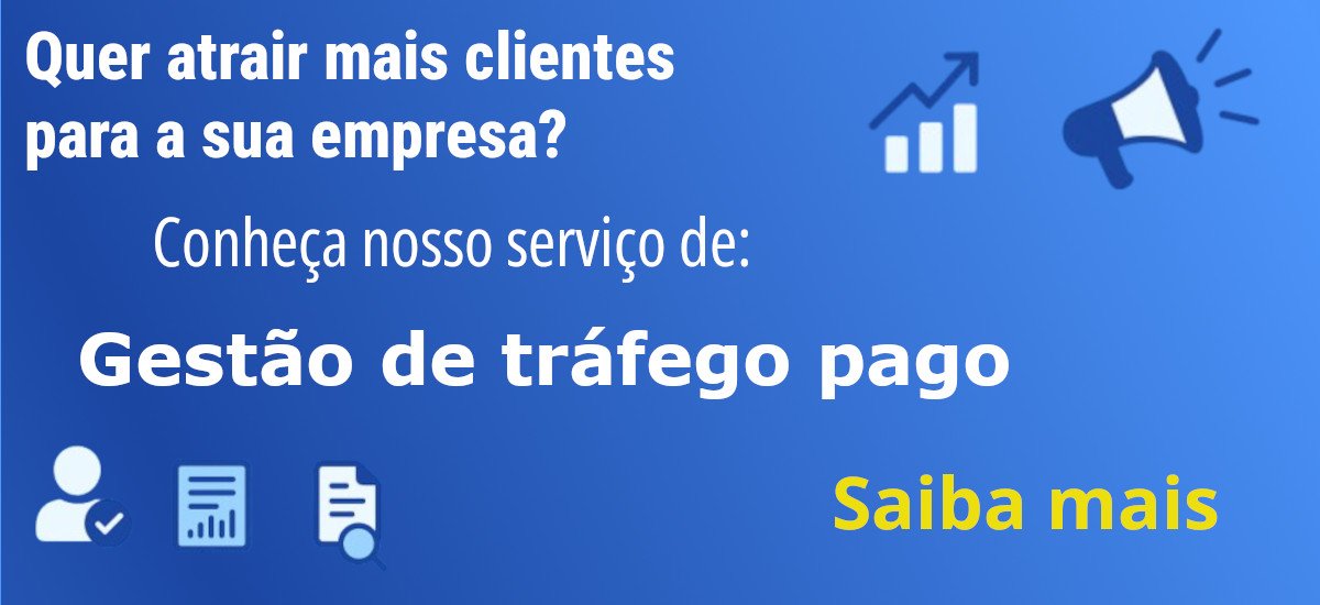 Banner Gestão de tráfego pago